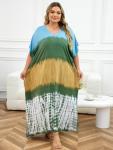 Plus Size Boho Kaftan Dress for Women