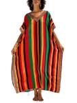 Plus Size Beach Kaftan Maxi Dress Coverup