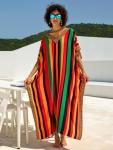 Plus Size Beach Kaftan Maxi Dress Coverup