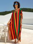 Plus Size Beach Kaftan Maxi Dress Coverup