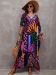 Bohemian Beach Kaftan Dress - Plus One Size