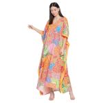 Plus Size Ethnic Print Kaftan Maxi Dress