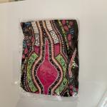 Black Multi Geometric Print Women's Kaftan