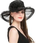 Wide Brim Women's Church Dress Hat for Weddings