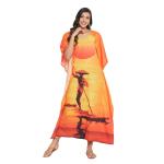 Plus Size V Neck Maxi Kaftan Dress
