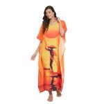 Plus Size V Neck Maxi Kaftan Dress