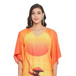 Plus Size V Neck Maxi Kaftan Dress