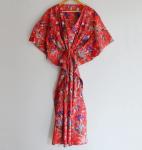 Floral Printed Cotton Kaftan Dress for Women