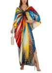 Plus Size Boho Kaftan Beach Cover Up Dress