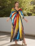 Plus Size Boho Kaftan Beach Cover Up Dress