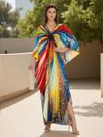 Plus Size Boho Kaftan Beach Cover Up Dress