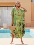 Plus Size Women's Moroccan Kaftan Bathing Suit Cover-Up
