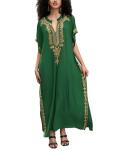 Embroidered Plus Size Kaftan Dress Cover-Up