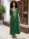 Embroidered Plus Size Kaftan Dress Cover-Up