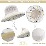 Beige Wide-Brim Women's Kaftan Sun Hat
