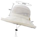 Beige Wide-Brim Women's Kaftan Sun Hat