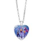 Colorful Heart Necklace for Movie Lovers