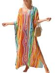 Plus Size V-Neck Kaftan Dress for Women