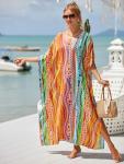 Plus Size V-Neck Kaftan Dress for Women