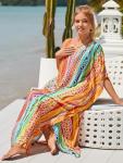 Plus Size V-Neck Kaftan Dress for Women