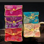 Colorful Silk Gift Bags for Jewelry, Set of 12