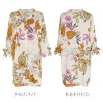 Floral Midi Kaftan Shirt Dress for Women