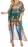 Sakkas Zeke Hi Low Printed Kaftan Dress