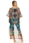 Sakkas Zeke Hi Low Printed Kaftan Dress