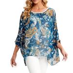 Ckikiou Floral Boho Beach Kaftan Tunic Top