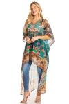 Sakkas Zeke Hi Low Printed Kaftan Dress