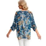 Ckikiou Floral Boho Beach Kaftan Tunic Top