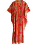 Handmade Indian Printed Kaftan Maxi Dress