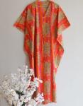 Handmade Indian Printed Kaftan Maxi Dress