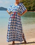 Eddoyee Women’s Loose Beach Kaftan Dress