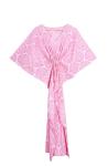 Cotton Pink Kaftan Maxi Dress for Summer