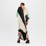 Soft Satin Print Kaftan for Beach Parties