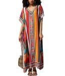 Plus Size V-Neck Kaftan Dress for Women