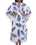 Chicgal Plus Size Batwing Sleeve Kaftan Dress