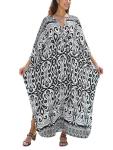 Plus Size V-Neck Summer Kaftan Beach Dress