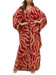 Plus Size African Print Kaftan Dress for Women