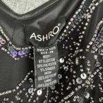 Black Beaded Sequin Maxi Kaftan Evening Dress