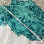 Silk Floral Kaftan Dress for Women - Blue