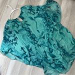 Silk Floral Kaftan Dress for Women - Blue