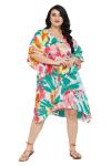 Boho Chic Plus Size Kaftan Tunic Dress