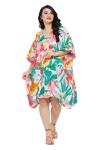 Boho Chic Plus Size Kaftan Tunic Dress