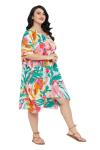 Boho Chic Plus Size Kaftan Tunic Dress