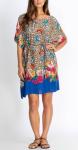 Johnny Was Floral Butterfly Kaftan Dress Cover Up