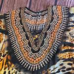 Animal Print Kaftan Coverup Dress for Beach