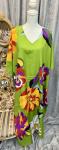 Multicolor Kaftan Dress with Jewelry Set