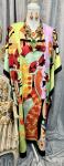 Colorful Kaftan Dress with Matching Jewelry